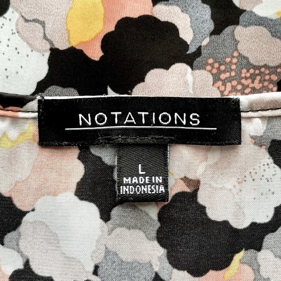 Notations Sleeveless Blouse - Picture 7 of 9